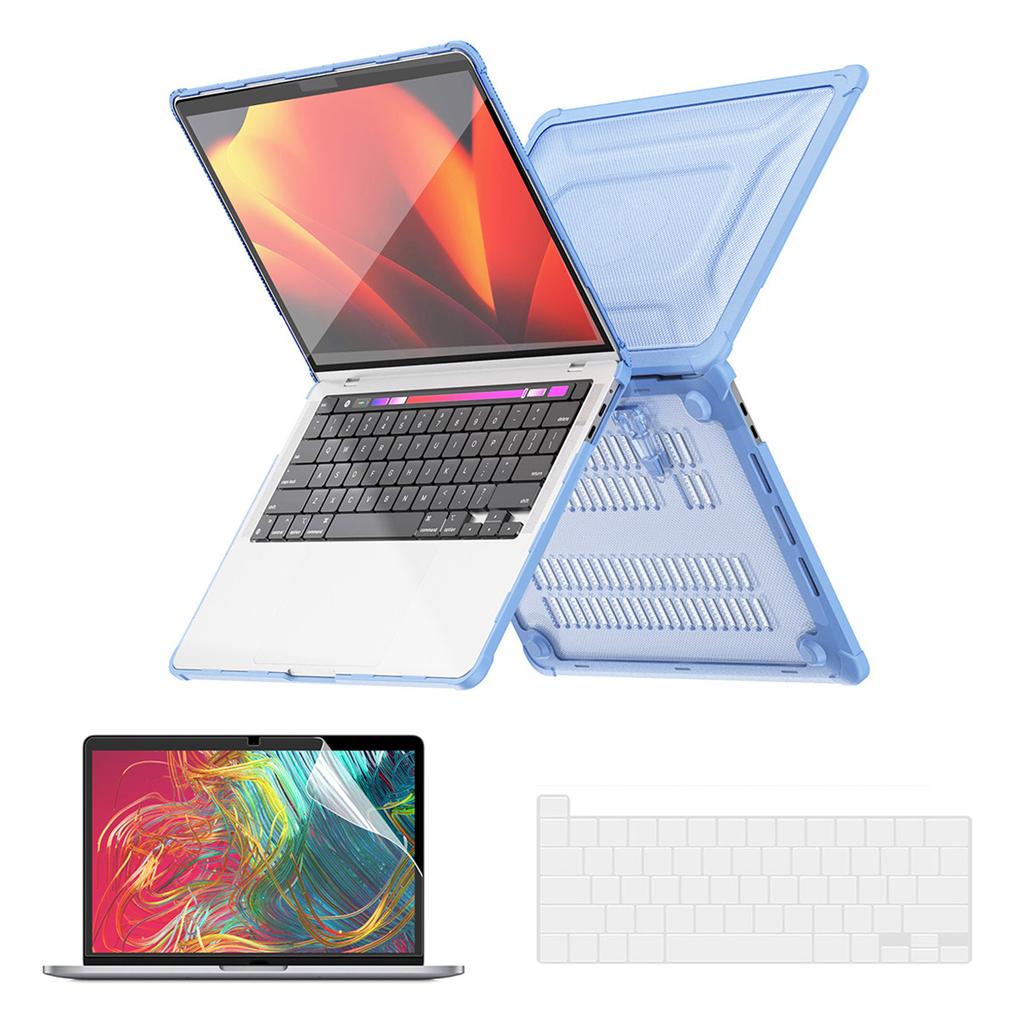 Shockproof Cover for MacBook Pro 16 Inch (2019) A2141 (US Version) Slim Hard PC Laptop Case with Kickstand