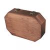 Handcrafted Solid Wood Storage Box with Elegant Begonia Flower Design