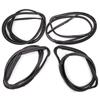 4PCS Front Rear Door Rubber Seal Weatherstrip For Nissan D22 Frontier 1998-2005