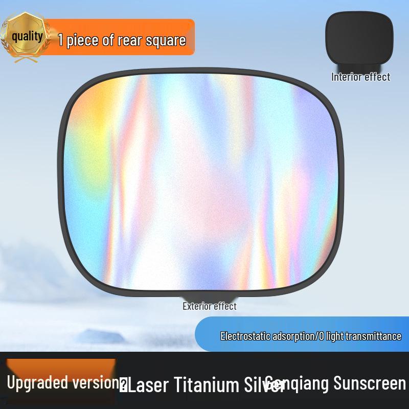 Car Sunshade & Privacy Blackout Stickers: Heat Insulation & Static Cling for Side Windows