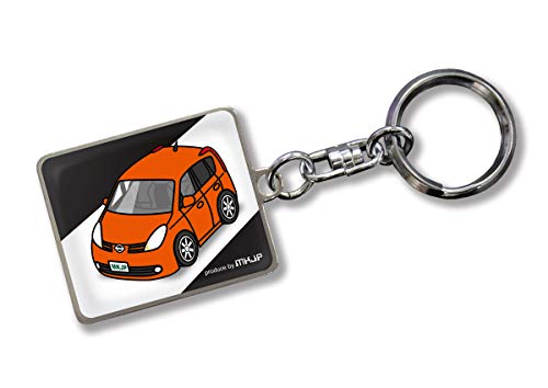 

MKJP Индивидуальный брелок Nissan Note E11 Базовый: Черный цвет автомобиля: оранжевый