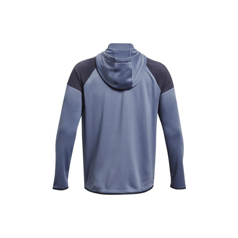 Under Armour Rush All Purpose Fz Solid Logo Print Sports Casual Hooded Jacket Men Jacket Purple 1373719-767