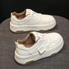 Spring Sports Running White Chunky Sneakers Women Shoes Platform Loafers Lace Up Flats Trend Spring Casual Mom Vulcanized Shoes