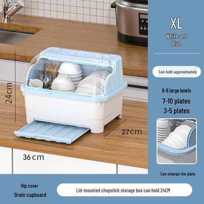 Draining Dish Rack with Lid