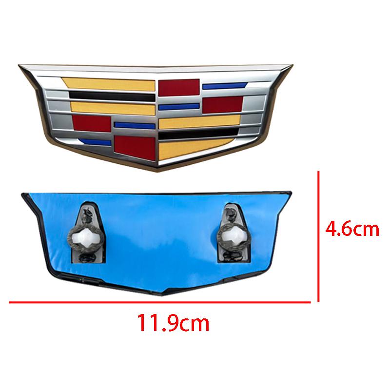 

2PCS CT5 Emblem for Cadillac Rear Trunk Badge Stickers Decals Auto Refit Accessories ABS Car Logo Front Grille Exterior Styling CT5