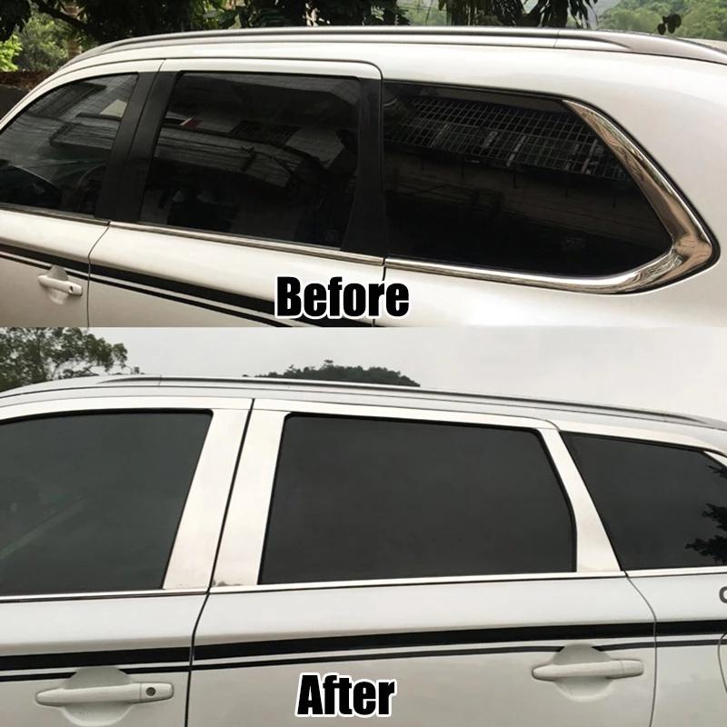 Pro Mitsubishi Outlander 2013 -   2024 Kryt sloupku B C Pásky rámu sloupku Samolepky Lišty Doplňky pro styling auta