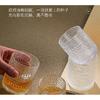 Embossed Glass Cup Vintage Dot Pattern Drinking Glasses for Water Milk Coffee Juice Highball Mugs Retro Kitchen Barware
