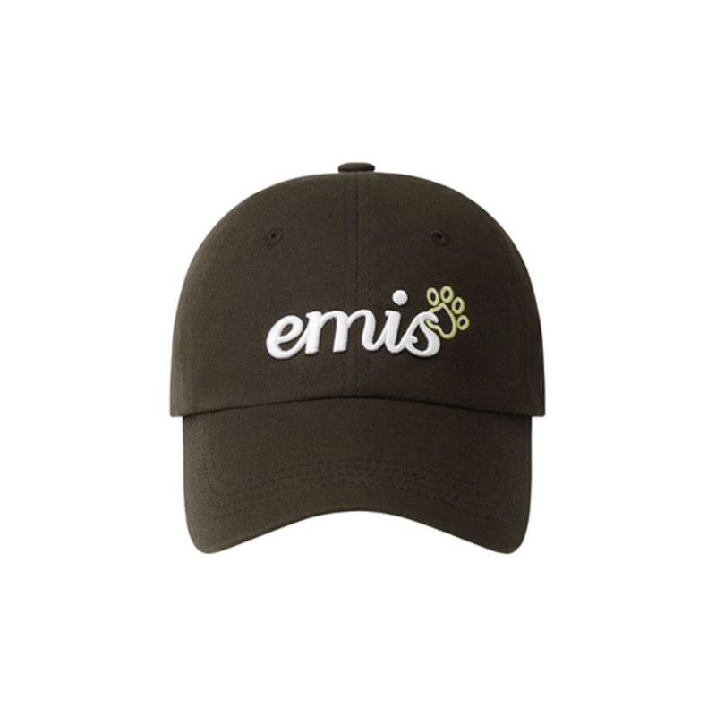 

EMIS LETTERING LOGO BALL CAP-BROWN BROWN