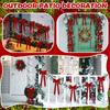10 sztuk kokardek z wstążki Red Velvet Dekoracje choinkowe Świąteczne kokardki na prezenty Dekoracje wieńców bożonarodzeniowych I rękodzieło Xmas Kokardki