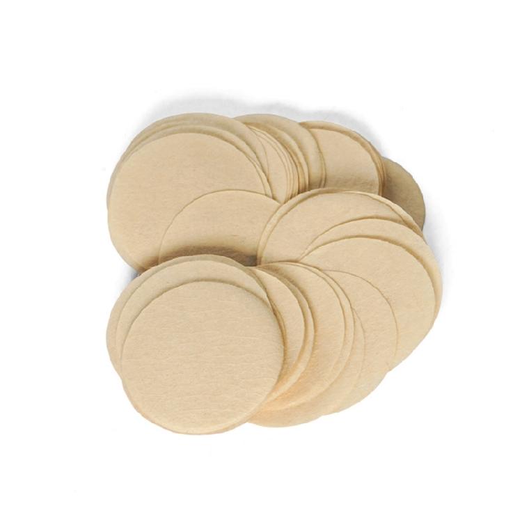 100 Count Coffee Pods Sealers 37mm Diameter Aluminum Foil Lid Paper Filter Powder Cup Stickers for Various Powder Cup