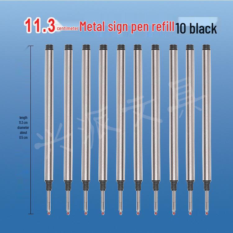 Universal Threaded Metal Ballpoint Pen Refill - Water-Based, Neutral, Business Office Replacement