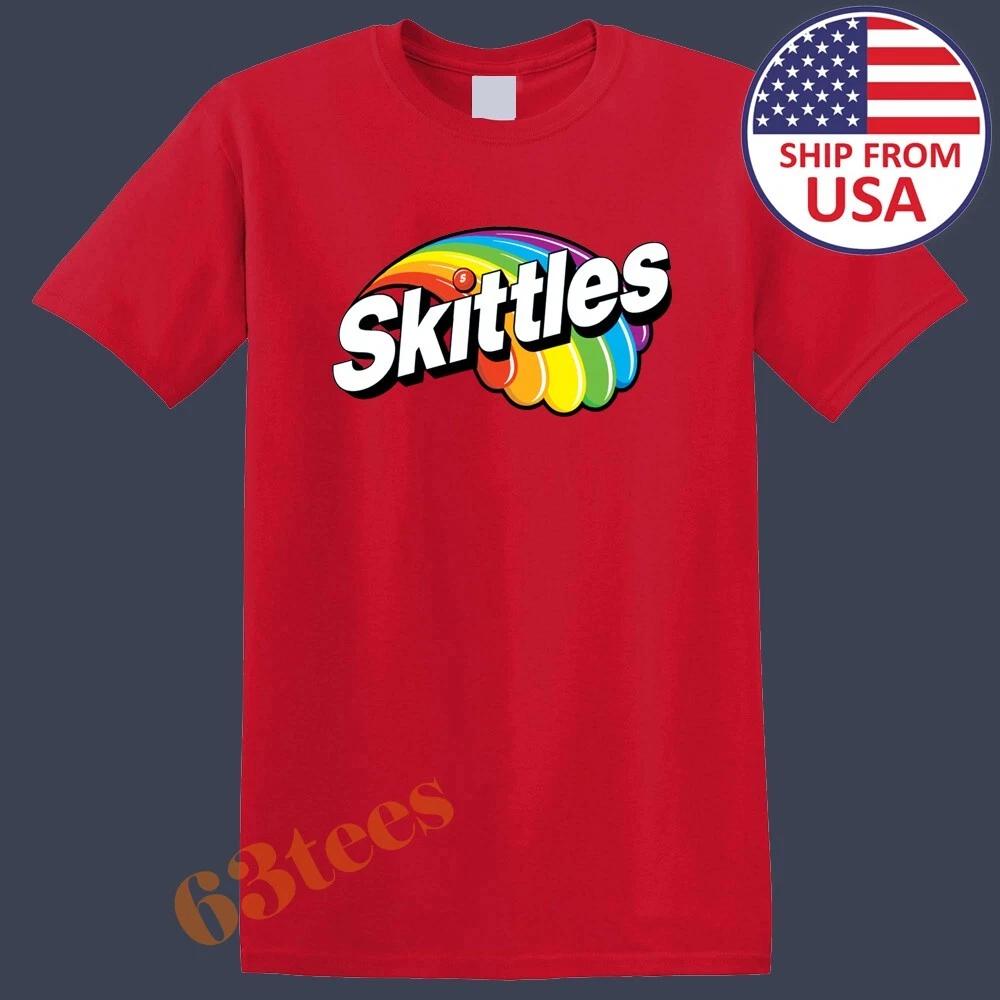 

Мужская футболка Skittles Женская футболка Топ Унисекс Красный Размер от S до 3XL S