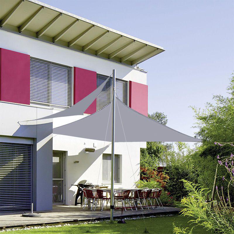 Thickened Outdoor Sunshade Net: Triangular Sail Canvas for Terraces, Balconies, Gardens, and Courtyards