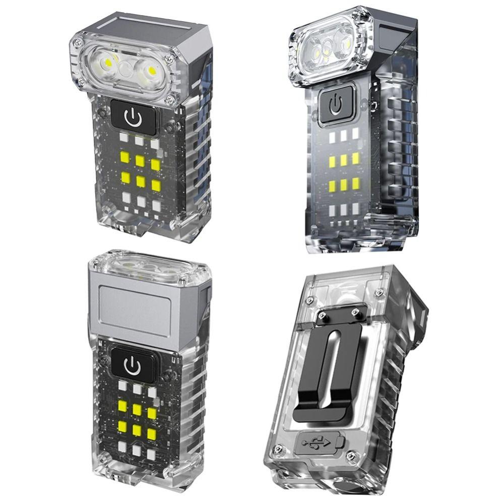 Super Bright Mini Keychain Flashlight 90 Degree Pocket Emergency Lantern Reading