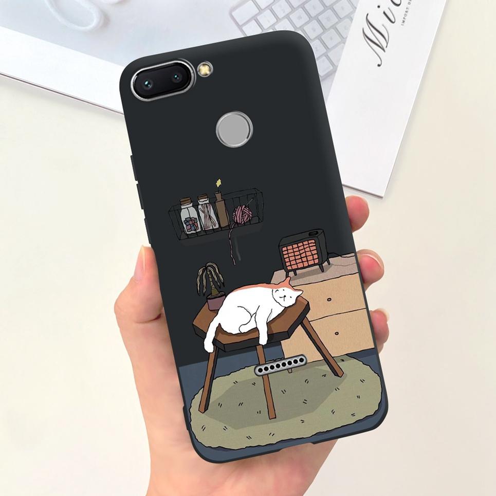 For Cover Xiaomi Redmi 6 6A 6Pro Bumper Shell Fashion Stylish Design Phone Cover For Redmi6 Redmi6a Soft Liquid Silicone Fundas