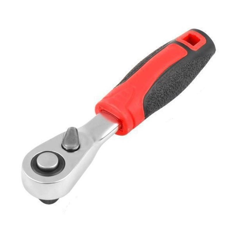 1/4 Inch 72 Tooth Socket Ratchet Wrench Chrome Vanadium Steel Quick Ratchet Tool for Tight Space Operation and Mechanical Work