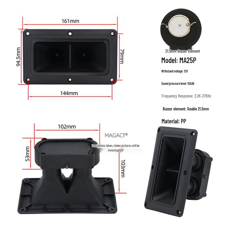 

6 Double-Head Piezoelectric Tweeter Bird Repellent Buzzer