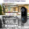 Wireless Video Doorbell Camera with Chime, Smart Home Surveillance Indoor/Outdoor, No Monthly Fee, AI Human Detection, Two Way Audio, Live View,