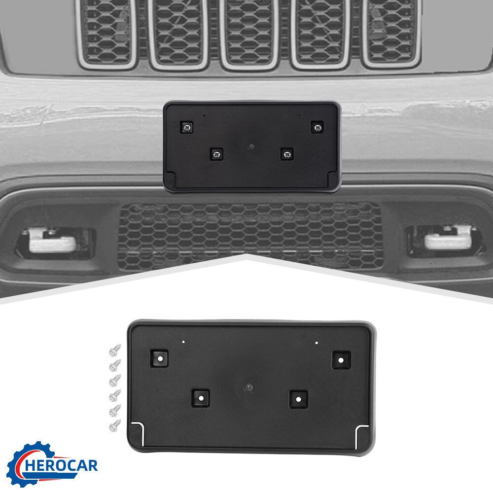 Front Bumper  Mount License Plate Bracket Holder For 2017-23 Jeep Grand Cherokee