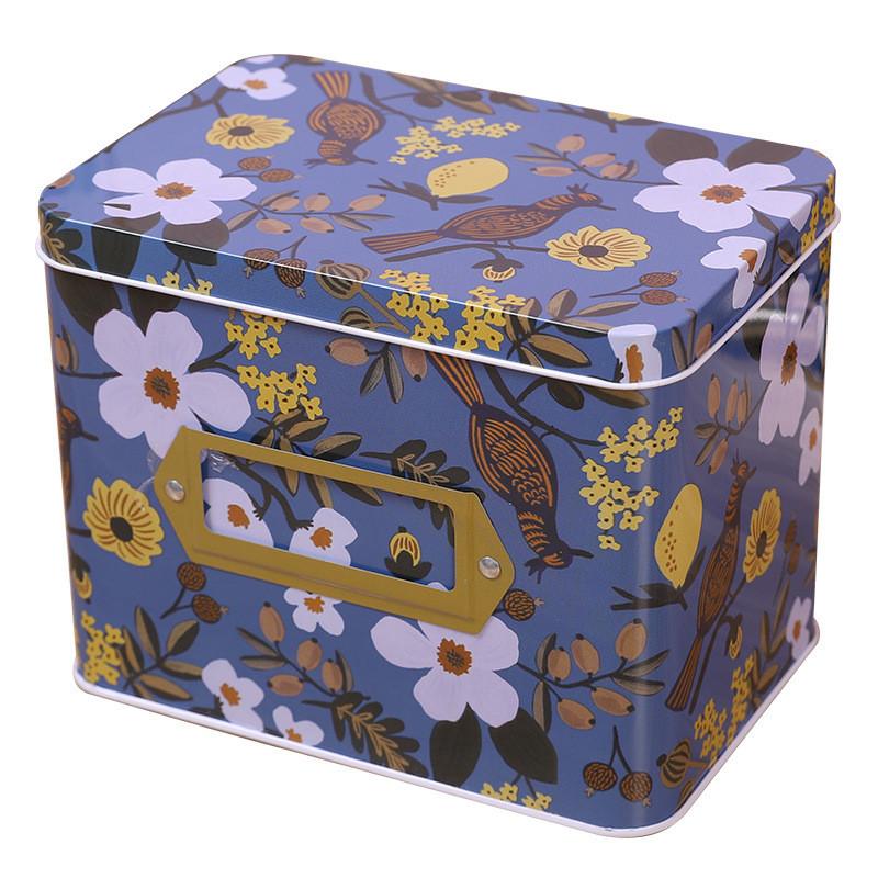 Aufbewahrungsbox Metall mit Deckel für Wohnzimmer Schlafzimmer und Arbeitszimmer Geschenk Dekoration