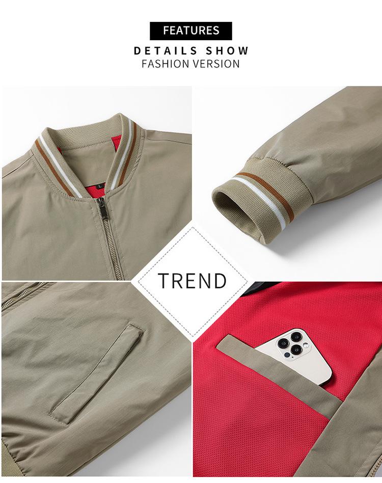 Trendy Men's European & American Casual Autumn/Winter Jacket
