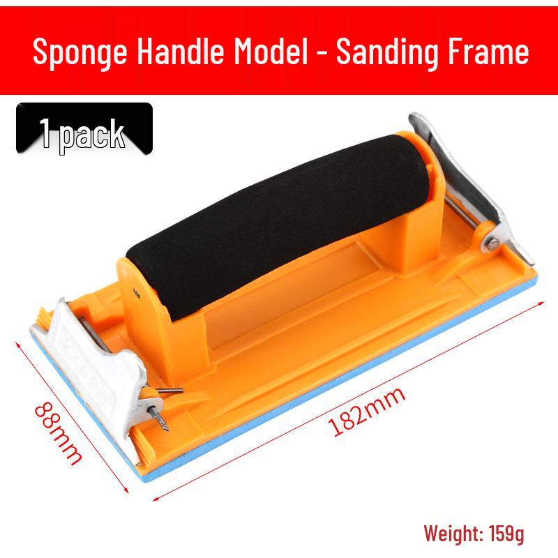 Manual Wall Sanding Tool with Self-Adhesive Sandpaper Holder