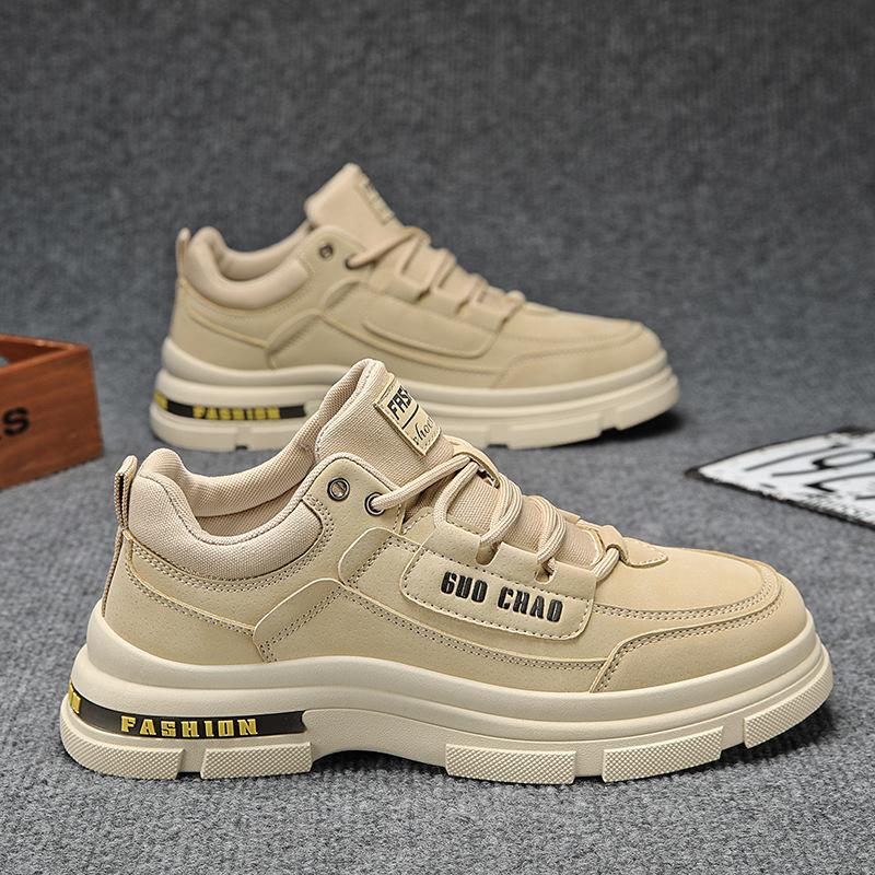 2025 Autumn and Winter New Low-top Shoes Martin Leather Boots Fashion Tooling Boots Men's Recreational Locomotive Boots Korean Version of Labor Insur