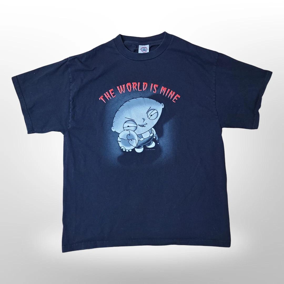 Family Guy Stewie The World Is Mine T Shirt Tee Large Black S