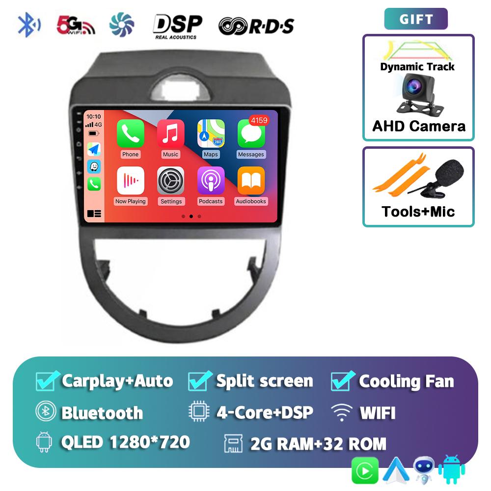 Android 14 Carplay Auto WIFI+4G Car Radio For Kia Soul 2010 2011 2012 2013 Multimedia Video Player Stereo GPS Navigation No 2din