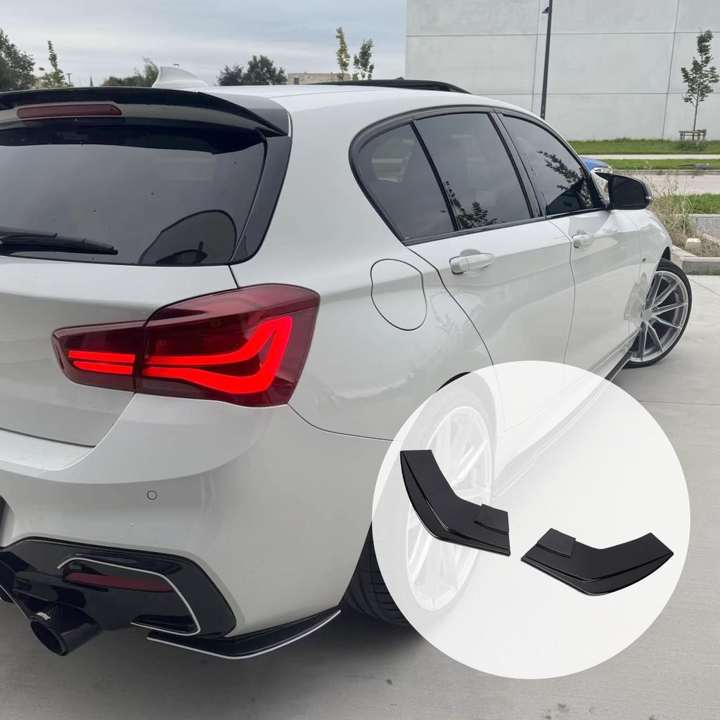 2 Pcs Rr Bumper Side Diffuser Anti Collision Strong   Replacement for F20 1 Series 118i 120d 120i 125i 2015-2019 Lci M Pack
