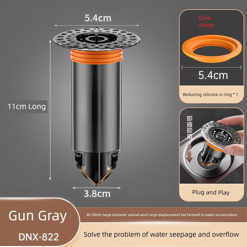 Large Diameter Extended Floor Drain Core 304 Stainless Steel Universal Bathroom Anti-Odor Anti-Backflow Floor Drain Inner Core