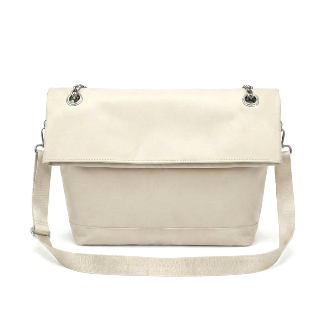 New folding bucket bag, casual messenger bag, portable shoulder small bag, simple and versatile foreign gas bag