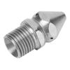 Pipe Cleaning Nozzle G1/4in Male Thread Stainless Steel Sewer Cleaning Nozzle Drain Sewer Wash  4Hole