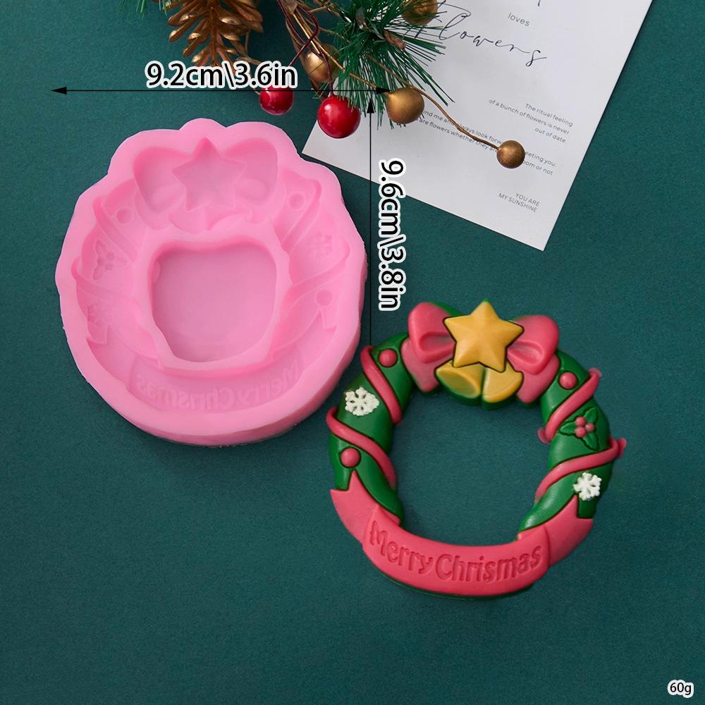 2025 Christmas Cartoon Snowman Tree Merry Christmas Silicone Cake Mold