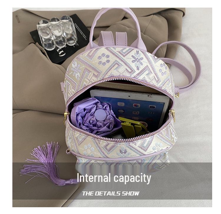 Damski Stylowy Plecak Jesień Zima 2025: Duża pojemność, casualowy nadruk, idealny na uczelnię i dojazdy