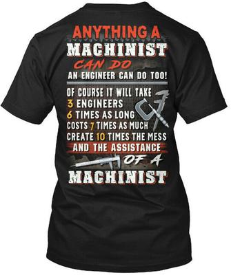 Maschinist T-Shirt Tee T-Shirt Hergestellt in den USA Größe S bis 5XL