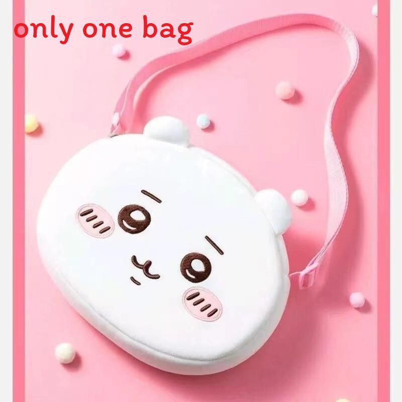 Chiikawa Usagi Plush Mini Backpack With Zipper Closure For Daily Casual Use Style G