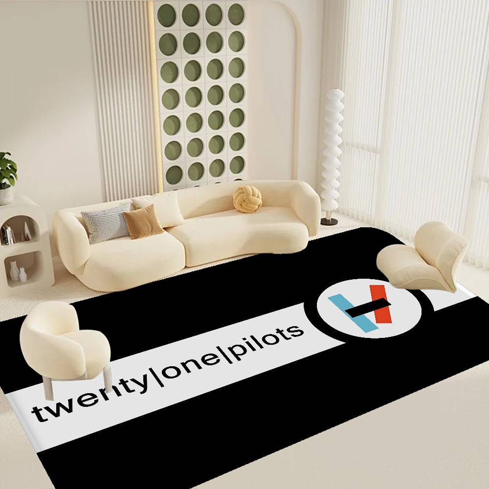 Popular T-Twenty One Pilot Kitchen Mat Nordic Style Bedroom Living Room Doormat Home Balcony Anti-Slip Welcome Rug