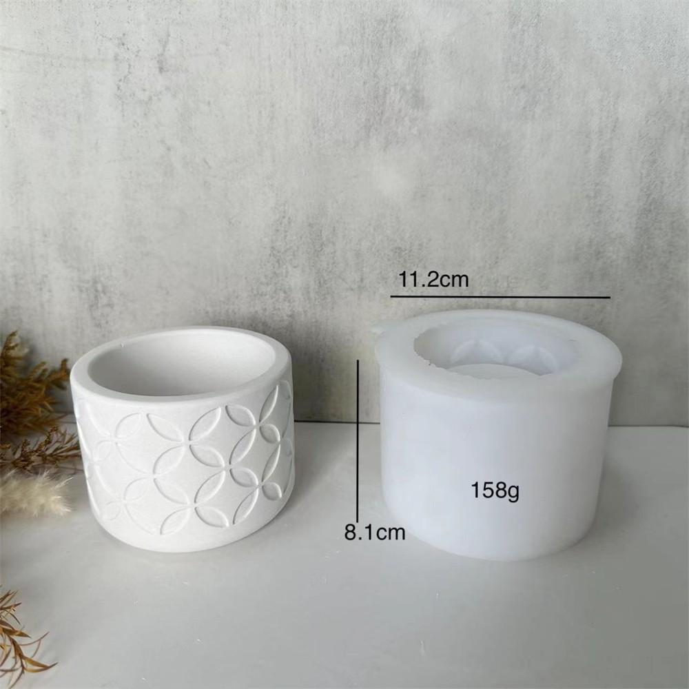 

Круглый узорчатый цветочный горшок гипсовая форма для заливки цементная гипсовая форма смоляная капающая зеркальная форма силиконовая форма для бетона
