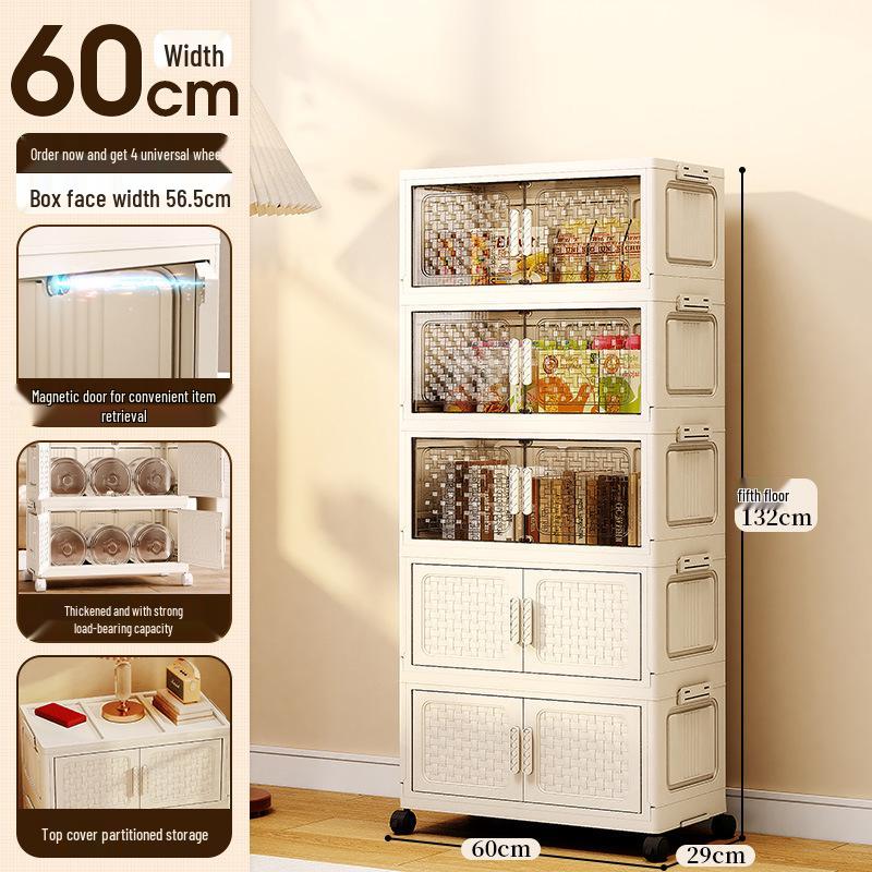 Thickened Foldable Multilayer Plastic Baby Wardrobe and Clothes Storage Cabinet