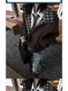 Unisex Retro Harrington Jacket – Plaid Lapel, Patchwork Design, Short Workwear Style for Spring/Autumn