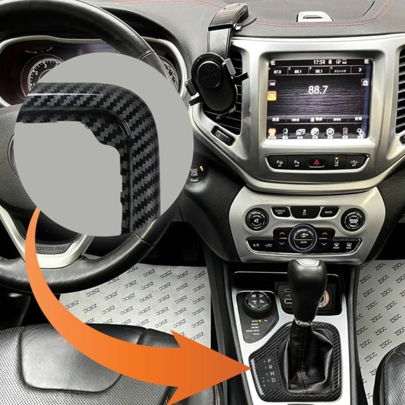 Car Replacement Shifting Lever Bezels Assembly With Integrated Wiring Harness Carbon Fiber Trim 5YD27XSAAA 5YD27LS5AA