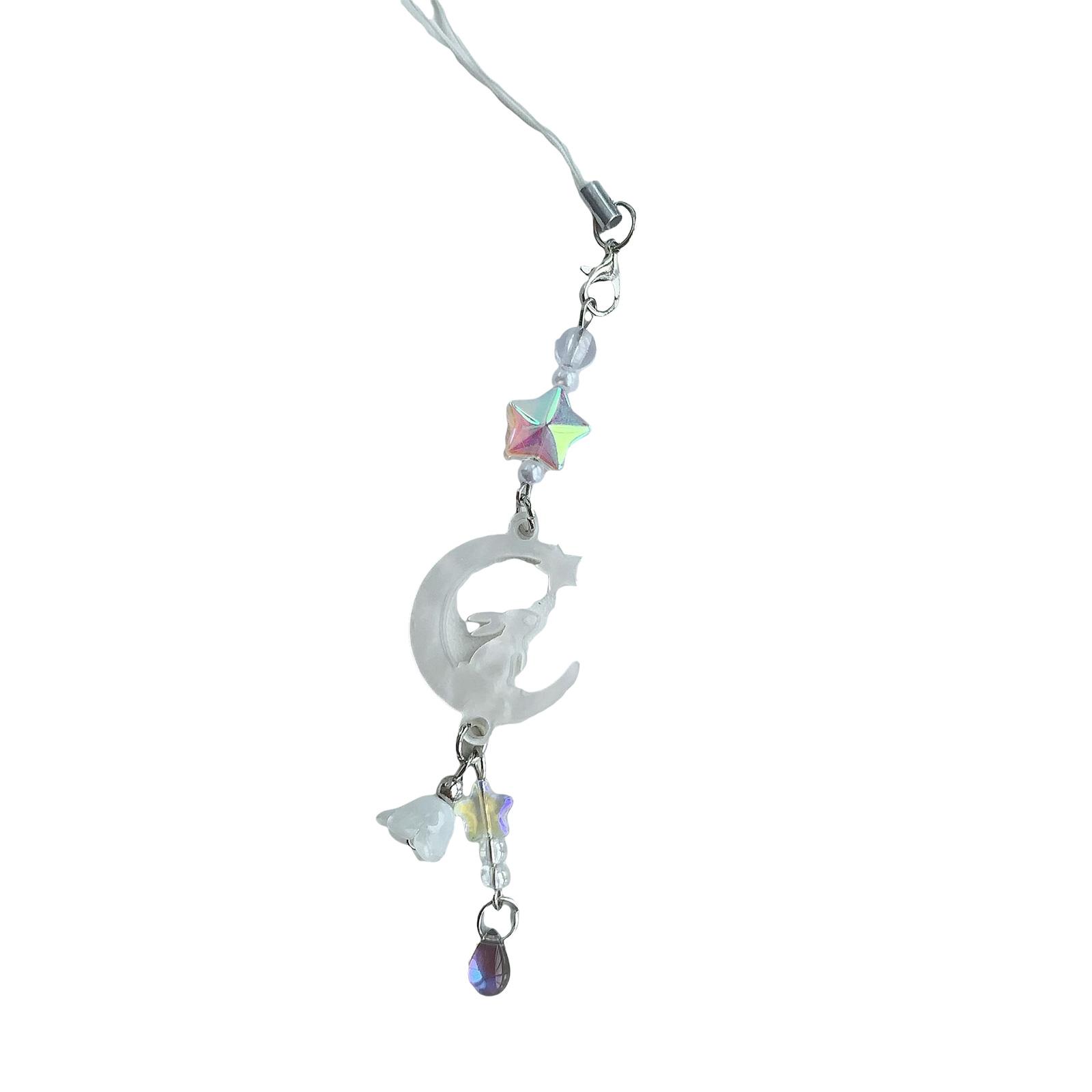 

Стильный брелок для мобильного телефона с бусинами, привлекающий внимание, цветной брелок для ключей, модное украшение для женской сумки 1