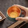 NONOO Chinese Style Gilt Lacquer Ceramic Teacup