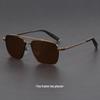 Retro Large Frame Double Bridge Sunglasses for Women with Myopia