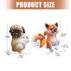 Mini Dog Statue Miniature Dogs Figurine Plant Pot Hanger,Climbings Dog Sculpture Garden Decors for Bonsais Ornament