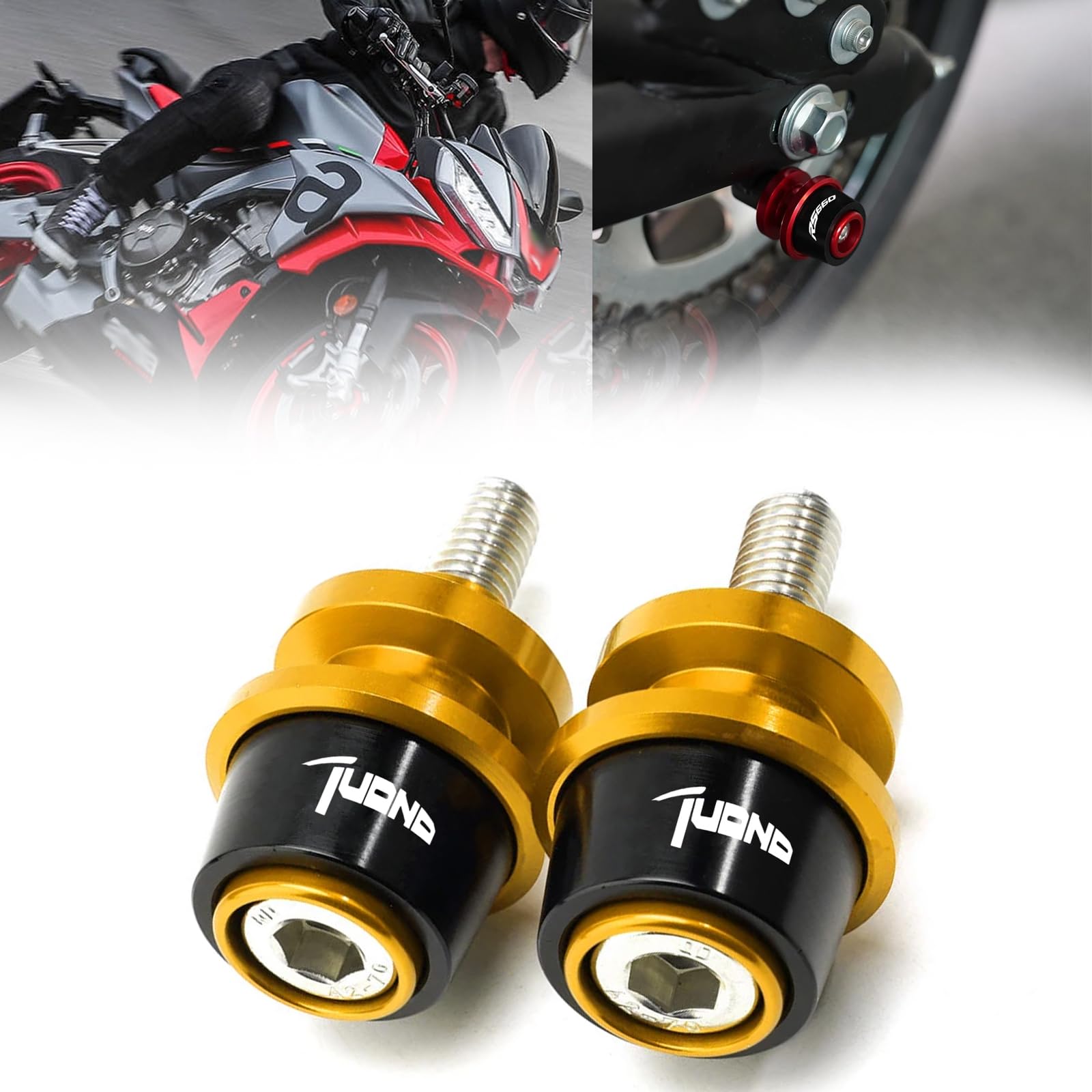 For RS660/Thunder 660 Tuono 660 2024 CNC Aluminum Alloy 8MM Swing Arm Spool Slider TUONO 660