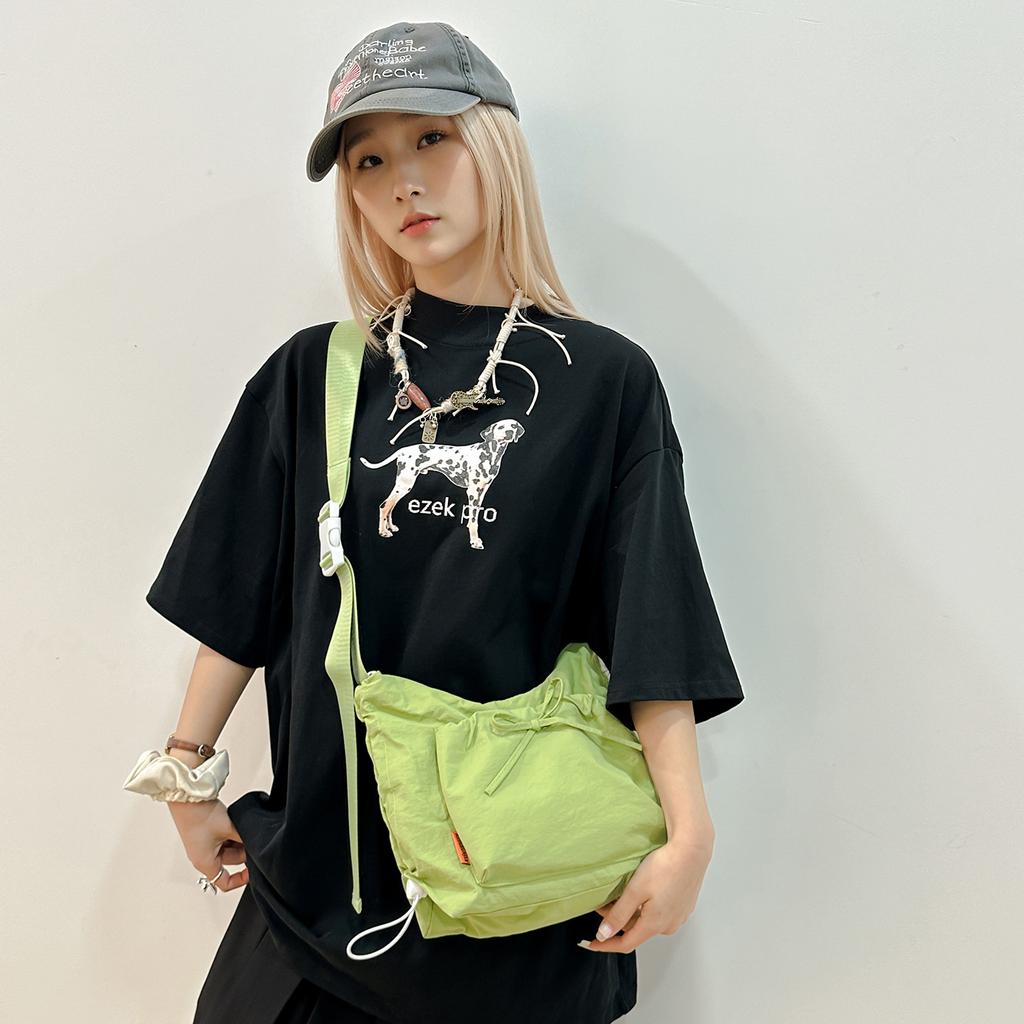 Nylon Cloth Lightweight Puff Bag Sports and Leisure Messenger Bag Women's Large-capacity Lazy Commuter Shoulder Bag