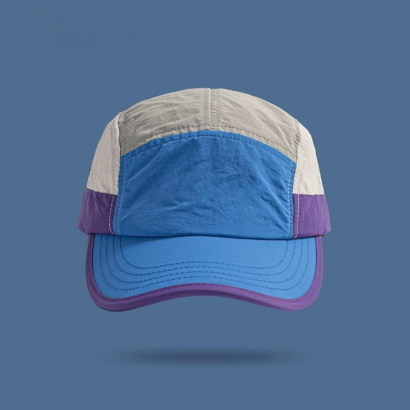 

Breathable Sweatproof Quick Dry Cap for Men Women Plain Embroidery Style for Running Camping Hiking Outdoor Sports Street Daily Adjustable синий