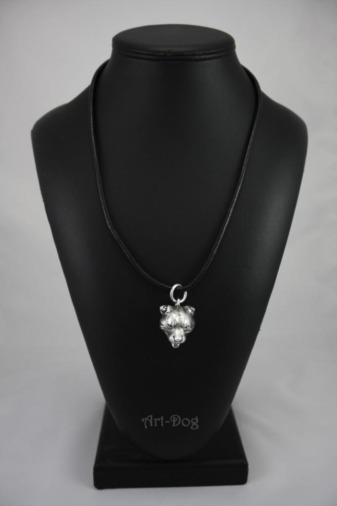 Staffordshire Bull Terrier, Staffy - Dog Necklace In Gift Box, Silver-plated Locket for Dog Fan, Striking Pendant by Art-Dog Brand